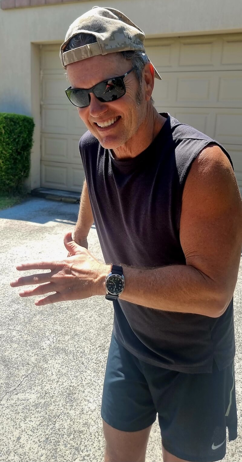Craig Mclachlan having fun working out. Fitness is a part of his daily life.